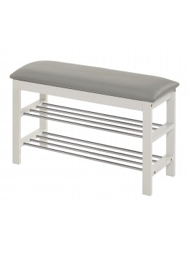 ST11 shoe rack, color: white DIOMMI V-CH-ST_11-STOJAK-BIAŁY DIOMMI-60-21837