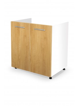 VENTO DK-80/82 sink cabinet, color: white / honey oak DIOMMI V-UA-VENTO-DK-80/82-D.MIODOWY DIOMMI-60-22833