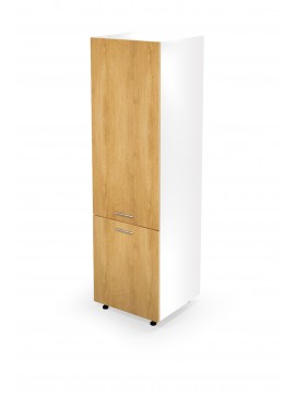VENTO DL-60/214 high cargo cabinet, color: white / honey oak DIOMMI V-UA-VENTO-DL-60/214-D.MIODOWY DIOMMI-60-22843
