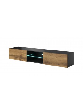 LIVO RTV-180W hanging TV-stand, color: antracite/votan oak DIOMMI V-PL-LIVO-RTV-180W-ANTRACYT/VOTAN DIOMMI-60-22348