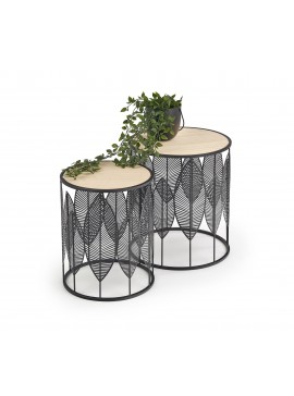 FOLLA set of 2 c. tables DIOMMI V-CH-FOLLA-LAW-CZARNY DIOMMI-60-20694