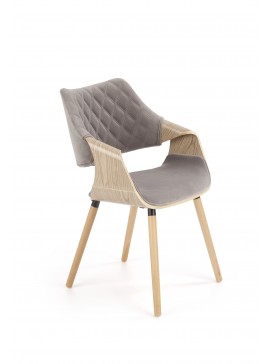 K396 chair, color: light oak / grey DIOMMI V-CH-K/396-KR-J.DAB DIOMMI60-21119