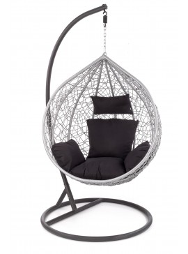 EGGY garden chair black / grey DIOMMI V-CH-EGGY-FOT DIOMMI-60-20622