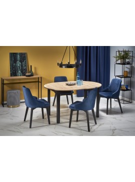 RINGO ext. table artisan oak / black DIOMMI V-PL-RINGO-ST-ARTISAN/CZARNY DIOMMI-60-22672