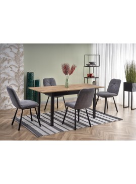 GREG table, color: wotan oak/black DIOMMI V-PL-GREG-ST DIOMMI-60-22217
