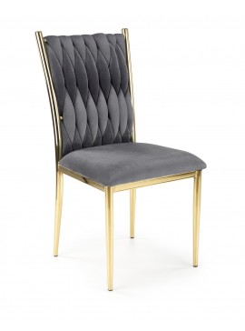 K436 chair color: grey / gold DIOMMI V-CH-K/436-KR-POPIELATY/ZŁOTY DIOMMI-60-21197