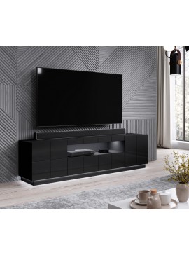 TV stand REJA black gloss/black gloss DIOMMI CAMA-REJA-RTV-CZ/CZ DIOMMI-60-19897
