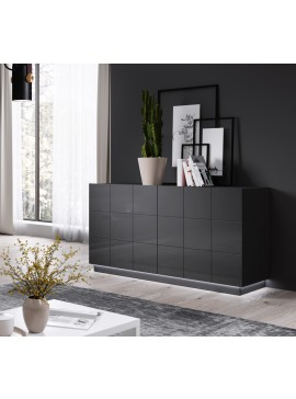 chest of drwewr KOM2D  REJA graphite gloss/graphite gloss DIOMMI CAMA-REJA-KOM2D-GRA/GRA DIOMMI-60-19888