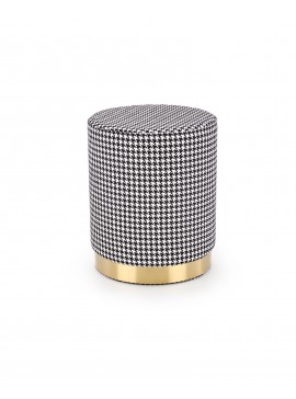 ARUNA pouffe color: black/white/gold DIOMMI V-CH-ARUNA-PUFA DIOMMI-60-20356