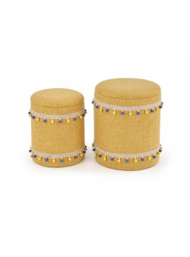 GRADO set of two color: yellow DIOMMI V-CH-GRADO-PUFA-ŻÓŁTY DIOMMI-60-20749