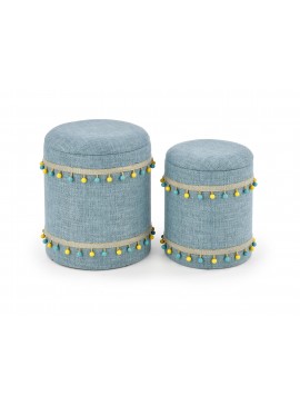 GRADO set of two color: light blue DIOMMI V-CH-GRADO-PUFA-J.NIEBIESKI DIOMMI-60-20748