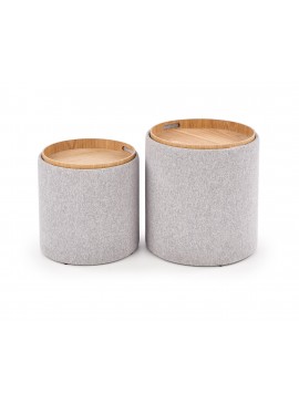 AVIKO set of two color: light grey DIOMMI V-CH-AVIKO-PUFA DIOMMI-60-20376