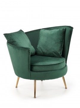 ALMOND leisure chair color: dark green DIOMMI60-24887