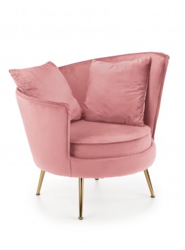 ALMOND leisure chair color: pink DIOMMI60-24889