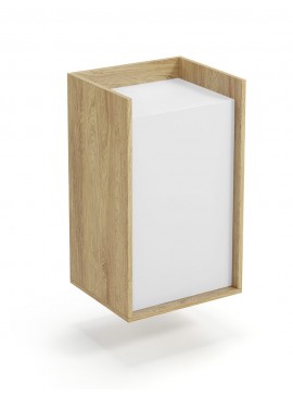 MOBIUS cabinet 1D color: hikora oak/white DIOMMI V-PL-MOBIUS-SZAFKA_1D-BIEL DIOMMI-60-22423