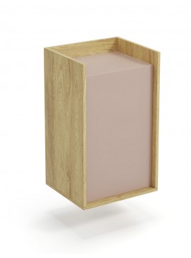 MOBIUS cabinet 1D color: hikora oak/white DIOMMI V-PL-MOBIUS-SZAFKA_1D-ANT.RÓŻ DIOMMI-60-22422