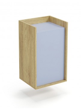 MOBIUS cabinet 1D color: hikora oak/light blue DIOMMI V-PL-MOBIUS-SZAFKA_1D-NIEBIESKI DIOMMI-60-22425