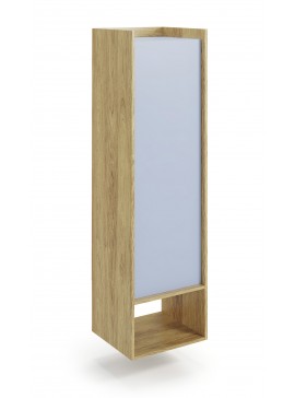 MOBIUS regal 1D color: hikora oak/light blue DIOMMI V-PL-MOBIUS-REGAŁ_1D-NIEBIESKI DIOMMI-60-22397