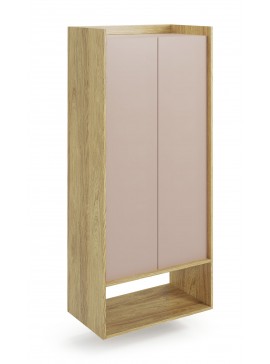 MOBIUS regal 2D color: hikora oak/white DIOMMI V-PL-MOBIUS-REGAŁ_2D-ANT.RÓŻ DIOMMI-60-22399