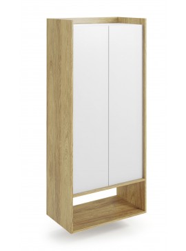 MOBIUS regal 2D color: hikora oak/white DIOMMI V-PL-MOBIUS-REGAŁ_2D-BIEL DIOMMI-60-22400
