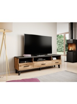 TV stand LOTTA 180 3s3K wotan oak/black DIOMMI CAMA-LOTTA-RTV-180-3S3K-DWO/CZ DIOMMI-60-19752