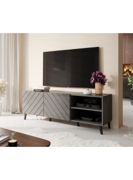 TV stand 150 ABETO mat grey/ gloss grey DIOMMI CAMA-ABETO-RTV-150-GRA/GRA DIOMMI-60-19643
