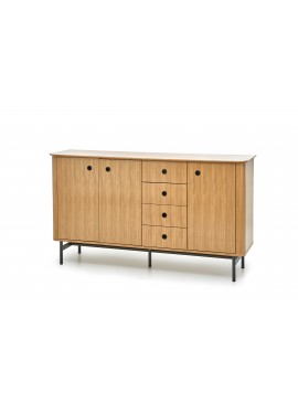 SMART KM-1 chest color: natural oak/black DIOMMI V-PL-SMART-KM-1 DIOMMI60-22705