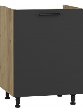 VENTO DK-60/82 sink cabinet, color: craft oak/antracite DIOMMI V-UA-VENTO-DK-60/82-ANTRACYT DIOMMI-60-22825