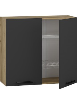 VENTO GC-80/72 top cabinet with drainer, color: antracite DIOMMI V-UA-VENTO-GC-80/72-ANTRACYT DIOMMI-60-22921