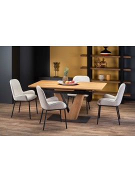 UMBERTO table natural oak, leg natural oak/black DIOMMI V-CH-UMBERTO-ST DIOMMI-60-21916