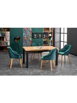 TIAGO extension table craft oak DIOMMI V-PL-TIAGO-ST-CRAFT/CZARNY DIOMMI-60-22728