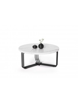ANTICA coffee table top - white marble, frame - black (2box = 1pc) DIOMMI V-CH-ANTICA-LAW-BIAŁY DIOMMI-60-20338