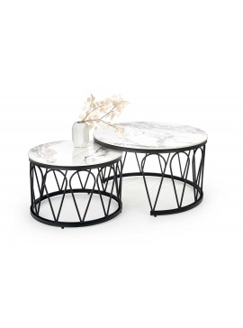 FORMOSA set of 2 coffee tables, white marble DIOMMI V-CH-FORMOSA-LAW DIOMMI-60-20697