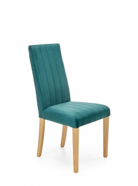 DIEGO 3 chair, color: quilted velvet Stripes - MONOLITH 37 DIOMMI V-PL-N-DIEGO_3-D.MIODOWY-MONOLITH37 DIOMMI-60-22528