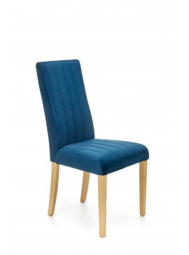 DIEGO 3 chair, color: quilted velvet Stripes - MONOLITH 77 DIOMMI V-PL-N-DIEGO_3-D.MIODOWY-MONOLITH77 DIOMMI-60-22529