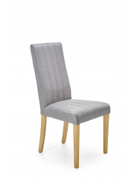 DIEGO 3 chair, color: quilted velvet Stripes - MONOLITH 85 DIOMMI V-PL-N-DIEGO_3-D.MIODOWY-MONOLITH85 DIOMMI-60-22530