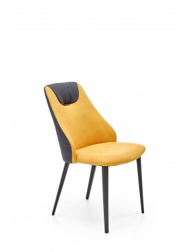 K470 chair mustard/dark grey DIOMMI V-CH-K/470-KR-MUSZTARDOWY/C.POPIEL DIOMMI-60-21267