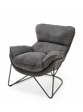 VOLKER leisure armchair dark grey/ black DIOMMI V-CH-VOLKER-FOT DIOMMI-60-21977