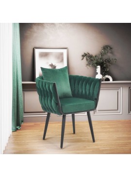 AVATAR 2 leisure armchair dark green/ black DIOMMI V-CH-AVATAR_2-FOT-C.ZIELONY DIOMMI60-20371