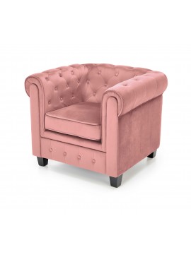 ERIKSEN  leisure armchair pink / black DIOMMI V-CH-ERIKSEN-FOT-RÓŻOWY DIOMMI60-20645