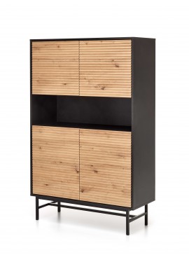 MURANO KM-3 chest, color: artisan oak/black DIOMMI V-PL-MURANO-KM-3 DIOMMI-60-22485