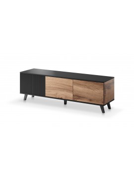 RANDOM RTV-1 TV-stand, color: wotan oak/black DIOMMI V-PL-RANDOM-RTV-1 DIOMMI-60-22655