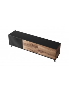 RANDOM RTV-2 TV-stand, color: wotan oak/black DIOMMI V-PL-RANDOM-RTV-K DIOMMI-60-22658