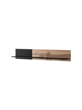 RANDOM P-1 hanging shelf, color: wotan oak/black DIOMMI V-PL-RANDOM-P-1 DIOMMI-60-22653