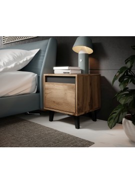 night cabinet NORD votan oak/antracyt DIOMMI CAMA-NORD-DWO/ANT-SZAFKA NOCNA DIOMMI-60-19778