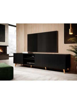 PAFOS TV stand 200/4D black/black DIOMMI CAMA-PAFOS-RTV-200-CZ/CZ DIOMMI-60-19857