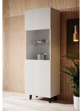 PAFOS Standing cabinet white/white DIOMMI CAMA-PAFOS-WITRYNA-BI/BI DIOMMI-60-19864