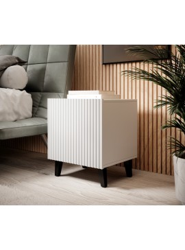 PAFOS night stand white/white DIOMMI CAMA-PAFOS-SZAFKI-NOCNE-BI/BI DIOMMI-60-19860