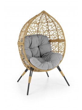 OSKAR garden chair natural / light grey DIOMMI V-CH-OSKAR-FOT DIOMMI-60-21639