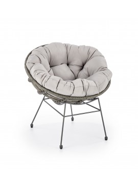 PINO garden chair dark grey / light grey DIOMMI V-CH-PINO-FOT DIOMMI-60-21674
